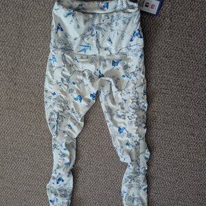 SweetFlexx White and Blue Leggings